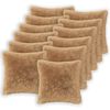 vidaXL Capa almofada 12 pcs HEERLEN Cinzento-acastanhado 45 x 45 cm