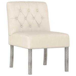 vidaXL Cadeir&atilde;o linho design de bot&otilde;es