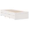 vidaXL Cama sem colchão com gavetas 90x190 cm pinho maciço branco
