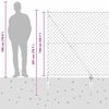 vidaXL Poste de Cerca Cinzeto 10 x 1,5 m (malha de 60 x 60 mm)