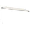 vidaXL Toldo retr&aacute;til 4,5x3 m tecido e alum&iacute;nio cor creme