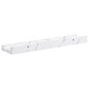 vidaXL Prateleira de Parede 2 pcs M&aacute;rmore Branco 40 x 9 x 3 cm