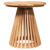 vidaXL Mesa Lateral Castanho 50 x 50 x 49,5 cm Madeira de Teca S&oacute;lida