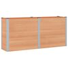 vidaXL Canteiro de jardim elevado Castanho 200 x 50 x 91 cm