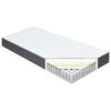 vidaXL Cama boxspring 120x200 cm tecido cinzento-escuro