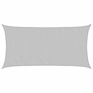 vidaXL Para-sol estilo vela 2x3,5 m oxford 100% poli&eacute;ster cinza-claro