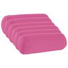 vidaXL Capa almofada 6 pcs HEERLEN Rosa &Oslash; 15 x 40 cm Poli&eacute;ster