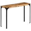 vidaXL Mesa consola 110x35x76 cm mangueira maci&ccedil;a/ferro castanho