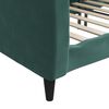 vidaXL Sof&aacute;-cama 80x200 cm veludo verde-escuro