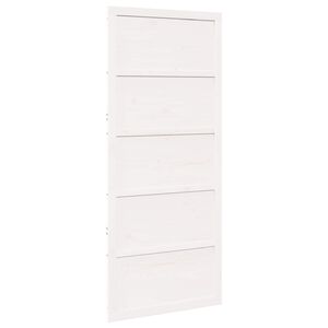vidaXL Porta de celeiro 100 x 2,5 x 208 cm Madeira de Pinho Maci&ccedil;a