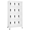 vidaXL Cacifo a&ccedil;o 90x45x180 cm branco