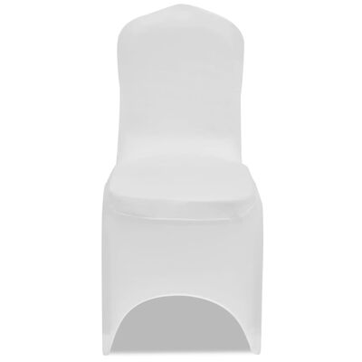 vidaXL Capa extensível para cadeira 4 pcs branco