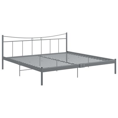vidaXL Estrutura de cama metal 200x200 cm cinzento