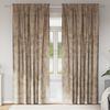 vidaXL Cortinas de Veludo 2 pcs champanhe 225 x 140 cm Veludo