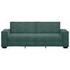 vidaXL Sof&aacute; de 3 lugares 220x78x84 cm veludo verde-escuro