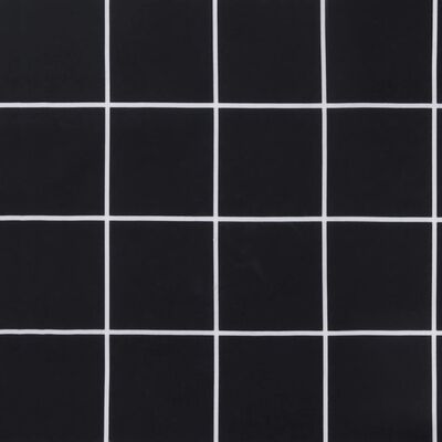 vidaXL Almofadão para sofá de paletes 50x50x12 cm tecido xadrez preto