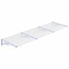 vidaXL Toldo para porta 297,5x90cm policarbonato cinzento/transparente