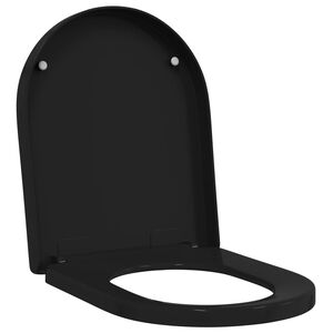 vidaXL Assento de Vaso Sanit&aacute;rio Ajust&aacute;vel Preto 48 x 36,5 x 4,5 cm