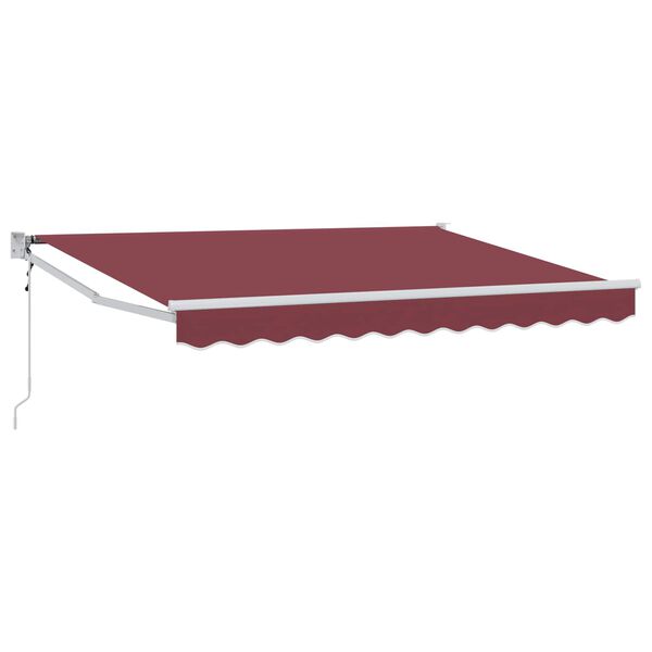 vidaXL Toldo Retr&aacute;til El&eacute;trico Borgonha 2,5 x 2 m