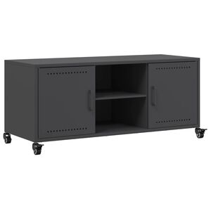 vidaXL M&oacute;vel de TV 100,5x39x43,5 cm a&ccedil;o preto