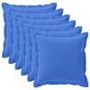 vidaXL Capa almofada 6 unid. HOUTEN Azul Royal 65 x 65 cm Poli&eacute;ster