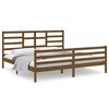 vidaXL Estrutura de cama 200x200 cm madeira maci&ccedil;a castanho mel