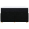 vidaXL Cama com molas/colch&atilde;o 120x200 cm tecido preto