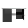 vidaXL Mesa de centro 90x60x46,5 cm contraplacado preto brilhante