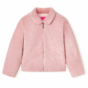 Casaco para crian&ccedil;as pelo sint&eacute;tico rosa 104