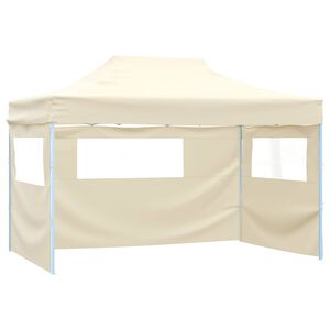 vidaXL Tenda de Festa 280 x 410 x 315 cm Creme Tecido Oxford