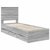 vidaXL Estrutura da Cama com gaveta Cinza Sonoma 75 x 190 cm