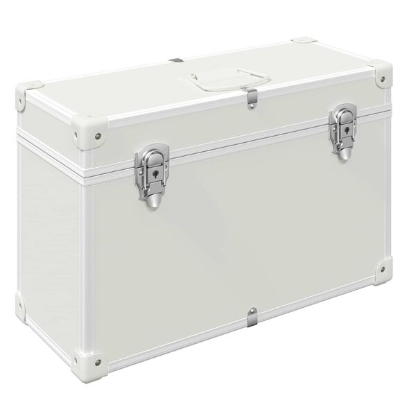 vidaXL Ma&ccedil;anetas de Arm&aacute;rio Branco 85 x 45 mm Metal