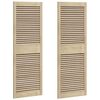 vidaXL Porta de Arm&aacute;rio com porta 2 pcs Natural 49,5 x 2,1 x 140,5 cm