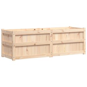vidaXL Vaso/floreira de jardim 150x50x50 cm madeira de pinho maci&ccedil;a