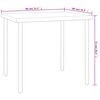 vidaXL 5 pcs conjunto de jantar para exterior a&ccedil;o