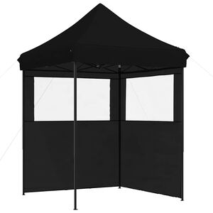 vidaXL Tenda de Festa Preto Tecido Oxford