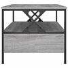 vidaXL Mesa de centro 100x51x45cm derivados de madeira cinzento sonoma
