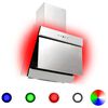 vidaXL Exaustor RGB LED 60 cm a&ccedil;o inoxid&aacute;vel e vidro temperado