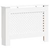 vidaXL Coberturas de radiador 2 pcs 112x19x81,5 cm MDF branco