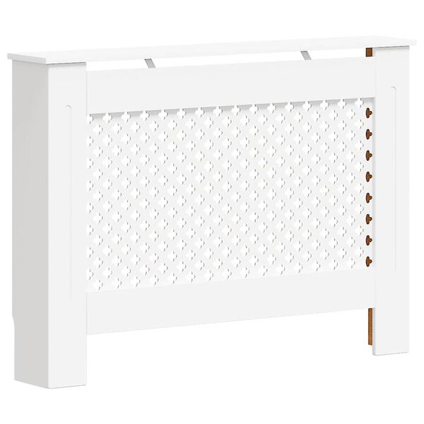 vidaXL Coberturas de radiador 2 pcs 112x19x81,5 cm MDF branco