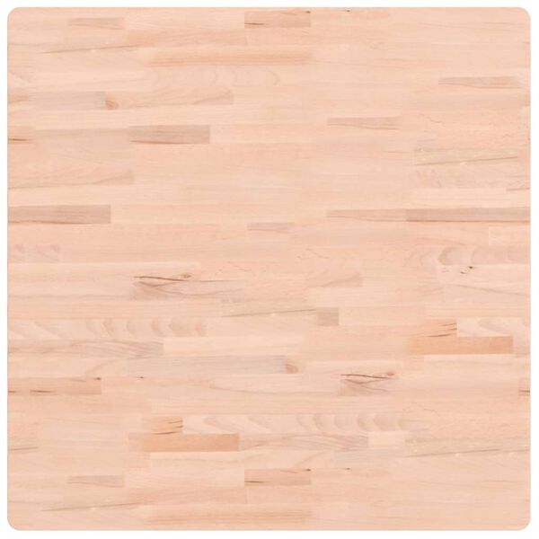 vidaXL Tampo de mesa quadrado 80x80x1,5 cm madeira de faia maci&ccedil;a