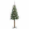 vidaXL &Aacute;rvore de Natal Slim com 150 LEDs com suporte Verde 150 cm