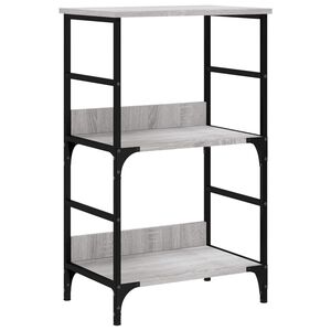 vidaXL Estante 50x33x82 cm derivados de madeira cinzento sonoma