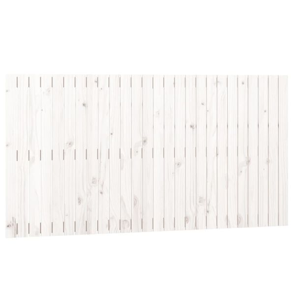 vidaXL Cabeceira de parede 166x3x90 cm madeira de pinho maci&ccedil;a branco