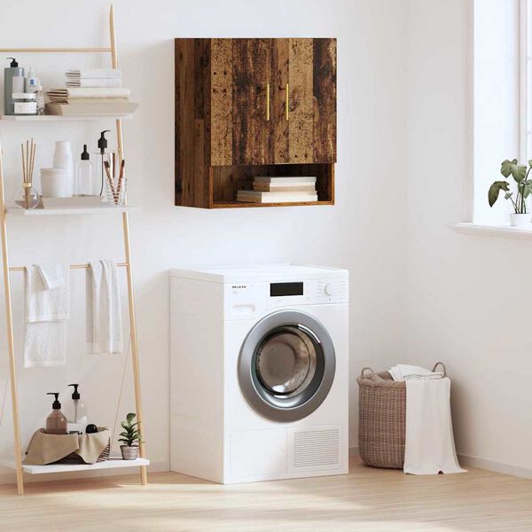 vidaXL Arm&aacute;rio de Parede Madeira antiga 60 x 31 x 70 cm