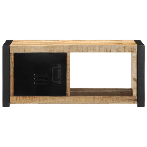 vidaXL Móvel de TV 80x30x35 cm madeira mangueira áspera maciça