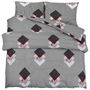 vidaXL Conjunto de capa de edred&atilde;o 200x200 cm algod&atilde;o multicor