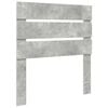 vidaXL Estrutura da Cama com cabeceira Cinza Concreto 90 x 190 cm