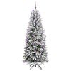 vidaXL &Aacute;rvore de Natal Artificial com 300 LEDs Branco 240 cm