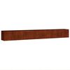 vidaXL Canteiro elevado de jardim 360x40x40 cm a&ccedil;o corten